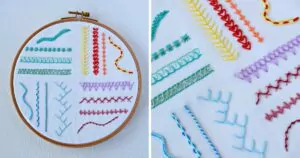 Simple Stitches For Borders Hand Embroidery Tutorial For Beginners