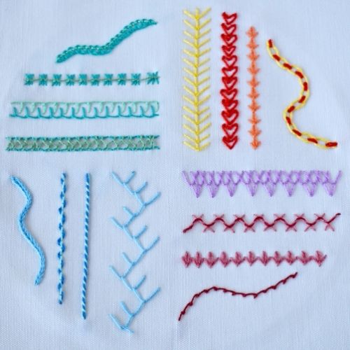 Simple stitches for borders small image