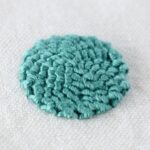 Spiral Trellis Stitch embroidery with green threads small image
