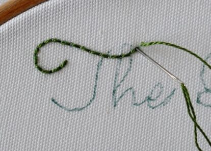 Stitches For Script Lettering - Basic to Fancy + Sampler & Tutorial
