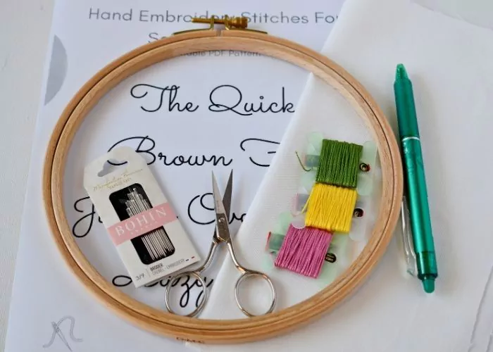 Tools and materials For Script Lettering sampler image