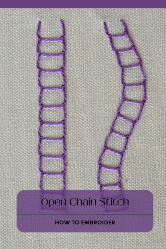 rom Outlines to Fillings: Open Chain Stitch PIN image