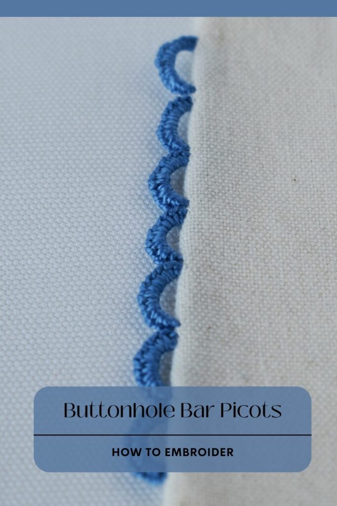 Stunning Buttonhole Bar Picots for Edges PIN image