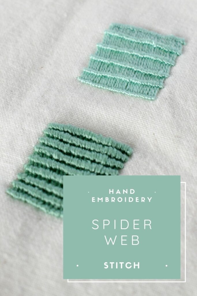 Beginner-Friendly Spider Web Stitch Tutorial PIN image