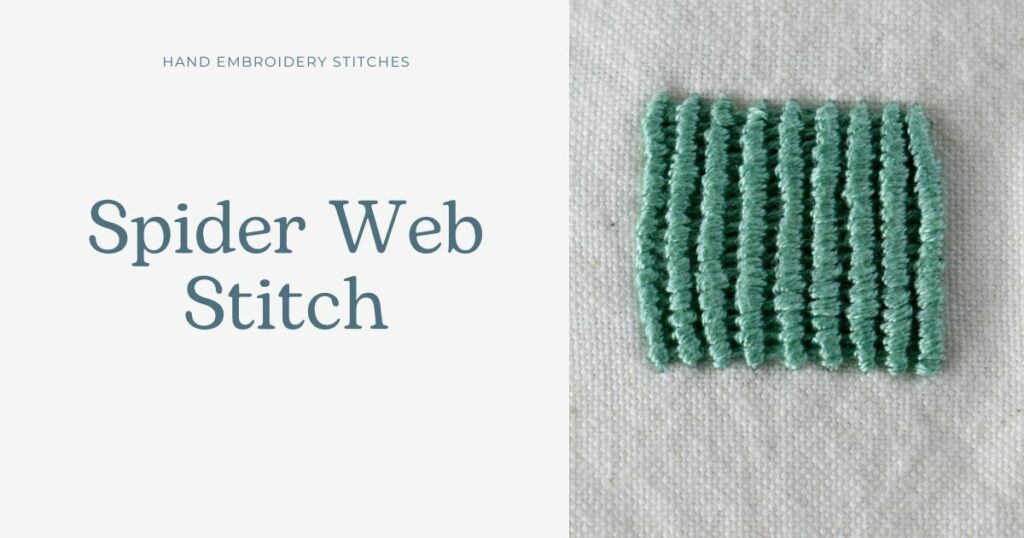 Spider Web Stitch embroidery tutorial cover image