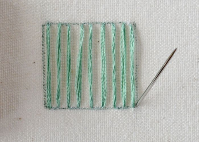 Spider Web Stitch embroidery tutorial step 2 image