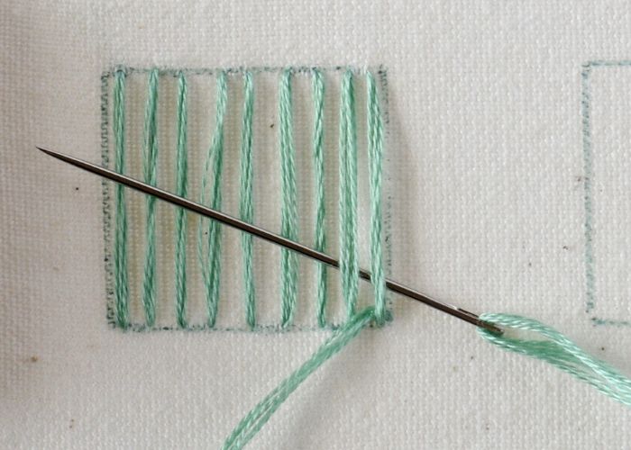 Spider Web Stitch embroidery tutorial step 3 image