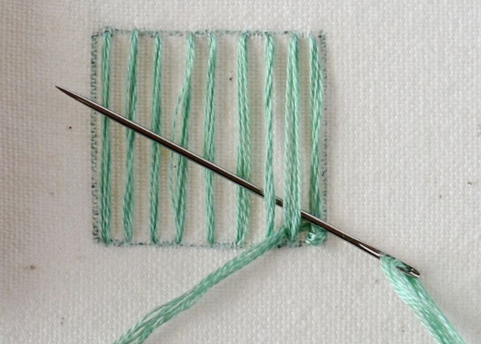 Spider Web Stitch embroidery tutorial step 4 image