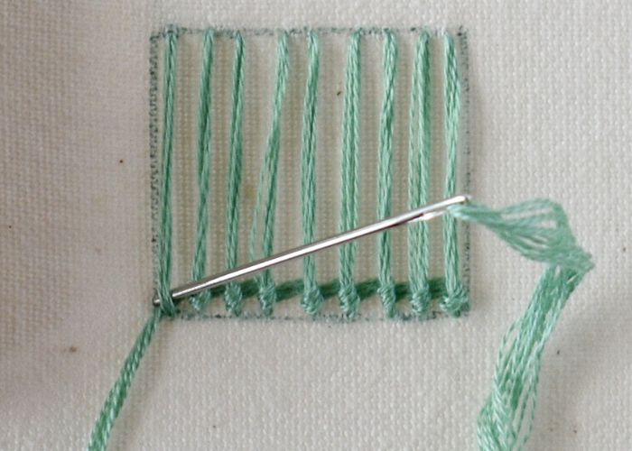 Spider Web Stitch embroidery tutorial step 6 image