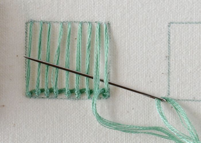 Spider Web Stitch embroidery tutorial step 7 image