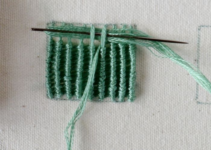 Spider Web Stitch embroidery tutorial step 8 image