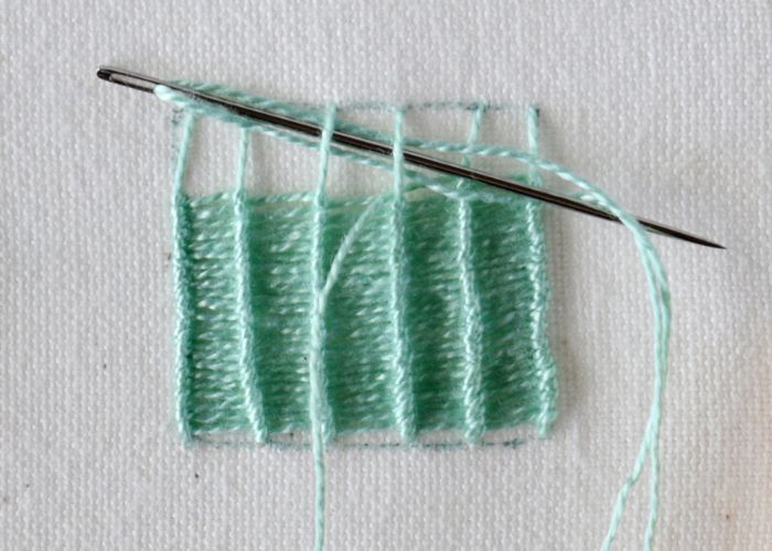 Spider Web Stitch embroidery tutorial step 9 image