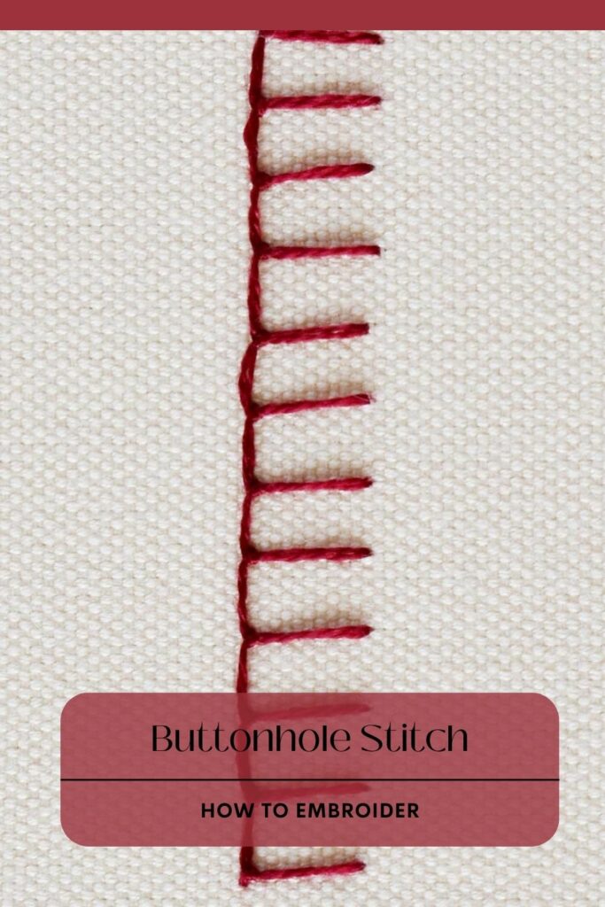 Buttonhole Stitch Like a Pro PIN image