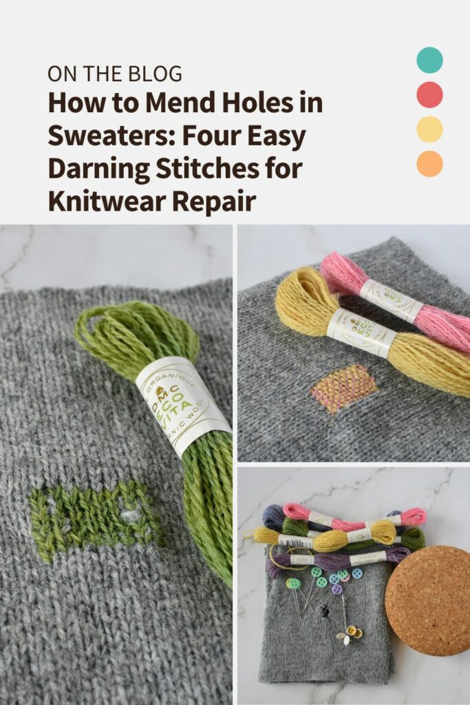Knitwear Mending: Step-By-Step Repair Tutorial PIN image