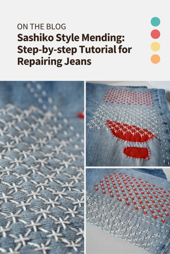 Make Jeans Last Longer with Sashiko PIN image