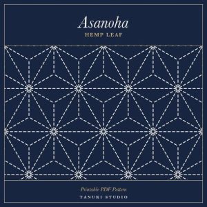 Asanoha Sashiko Pattern PDF on Etsy