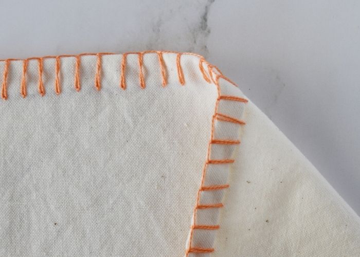 Basque Stitch edging - front and reverse sides image
