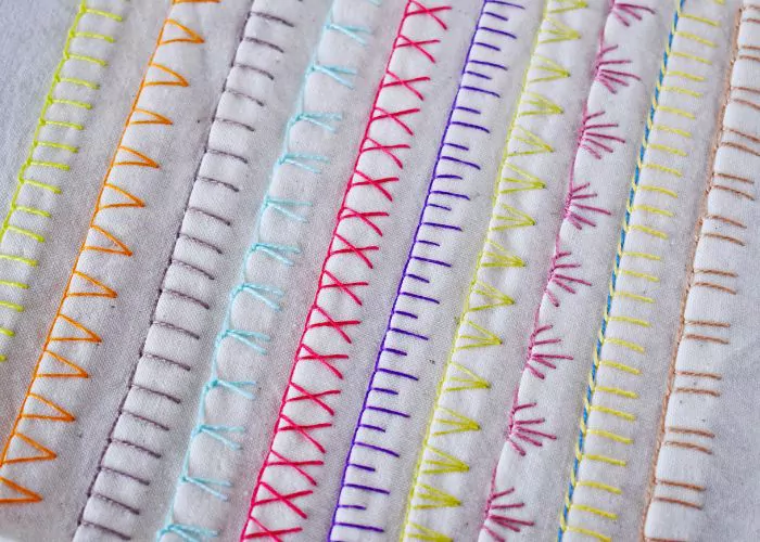 Blanket Stitch for decorative edging image