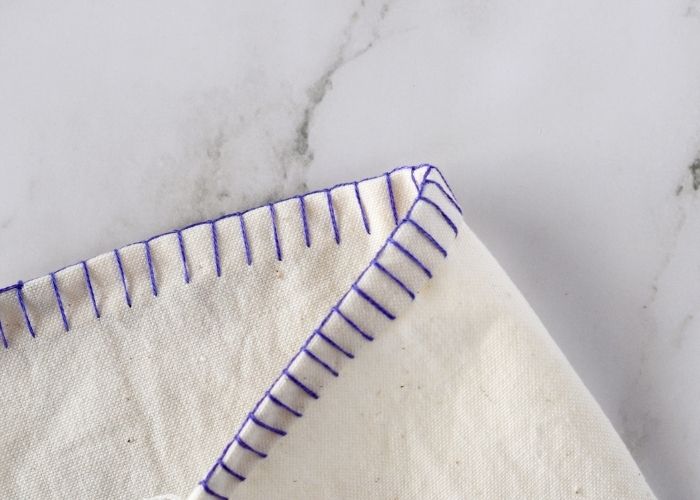 Buttonhole Stitch edging - front and reverse sides image