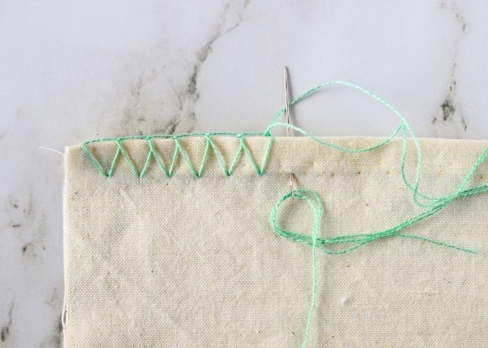 Edging the fabric with Overlock Stitch image
