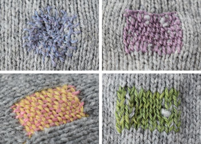 How to Mend Holes in Sweaters - Four Stitches for Knitwear Repair image