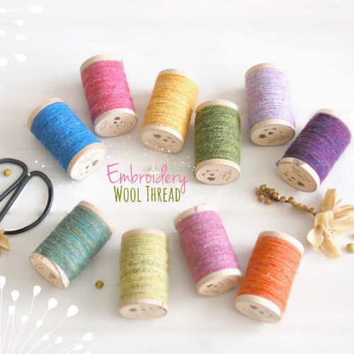 Rustic Moire Wool Embroidery Thread on Etsy