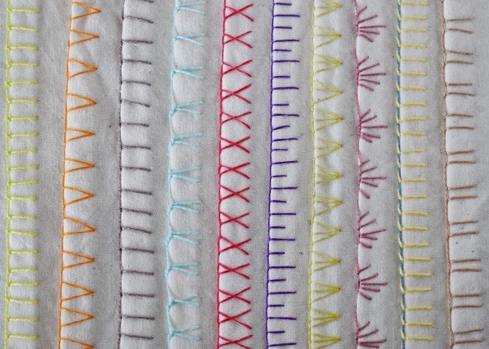 Samplers of edging stitches image