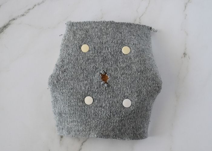 Weave stitch sweater mending tutorial step 1 image