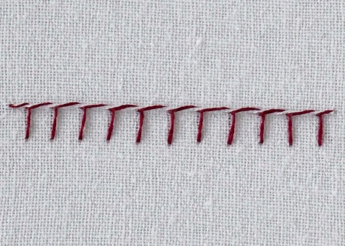 Whipped Blanket Stitch hand embroidery sampler image