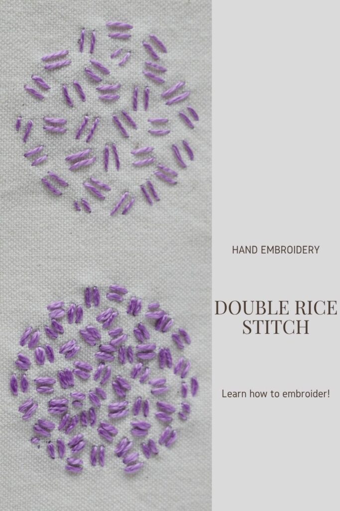 Textured Fillings Made Easy: Double Rice Stitch PIN image