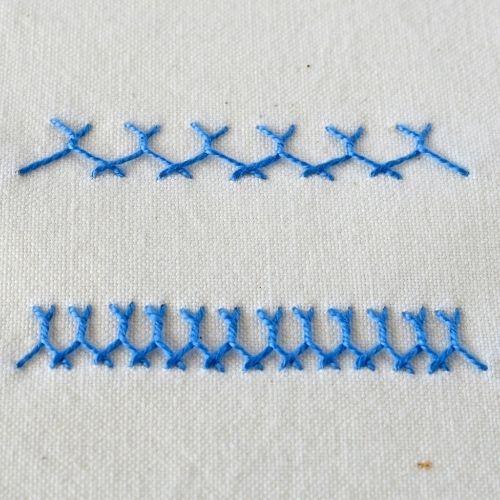 Breton Stitch hand embroidery sampler small image