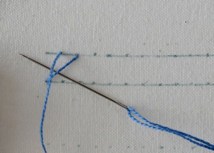 Breton Stitch hand embroidery tutorial step 3 image