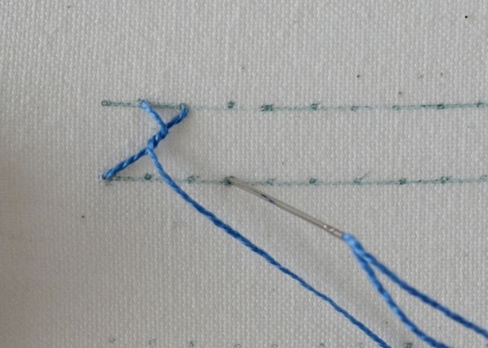 Breton Stitch hand embroidery tutorial step 4 image