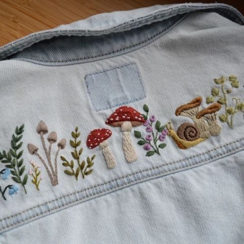 Cartamodello PDF Foresta di funghi di RiverBirchThreads su Etsy