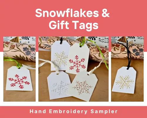 Snowflakes & Gift Tags Freebie card image