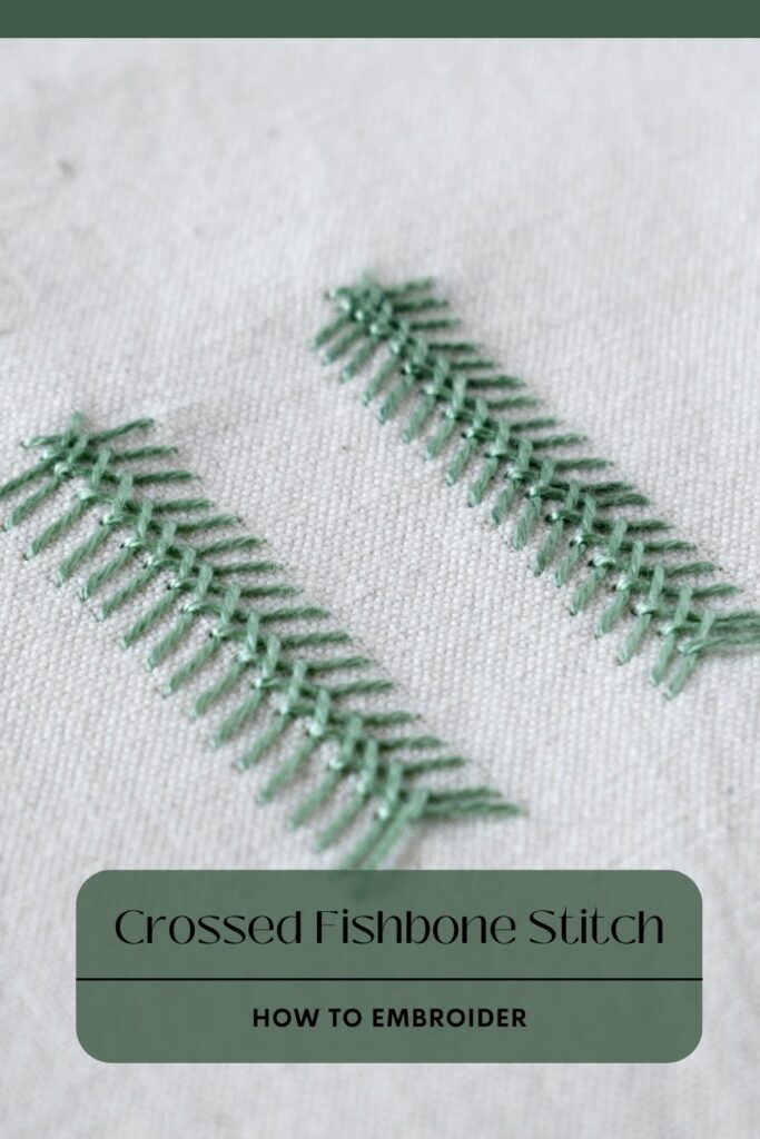 Master This Stunning Crossed Fishbone Stitch - PIN image