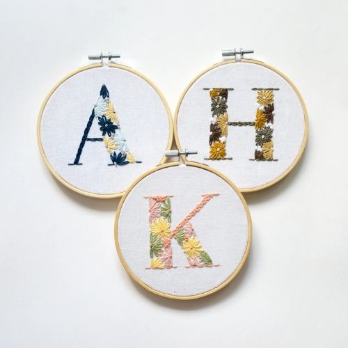 26 Letter Embroidery PDF Pattern