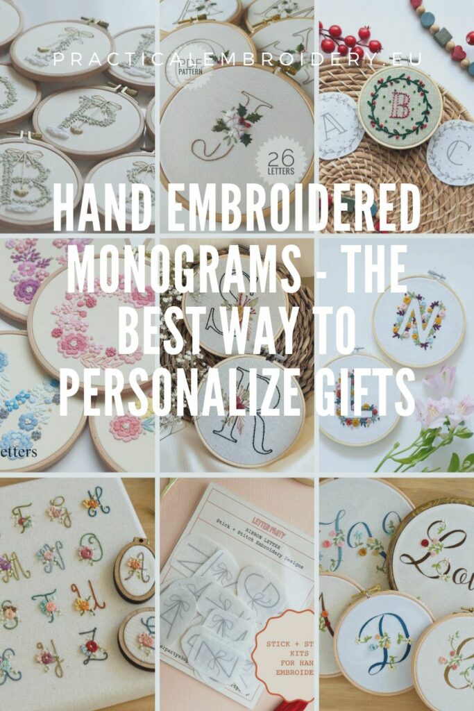 Hand Embroidered Monograms - PIN image