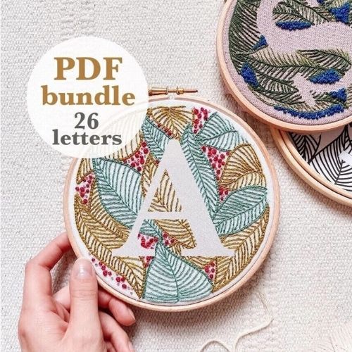 Botanical Design Alphabet - letter AS - image