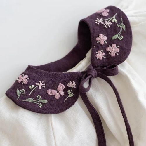 Butterfly Collar, PDF pattern by TinyFolkPatterns on Etsy