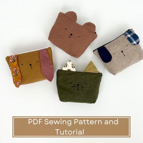 Cosmetic bag pattern by CharlotteStPatterns on Etsy