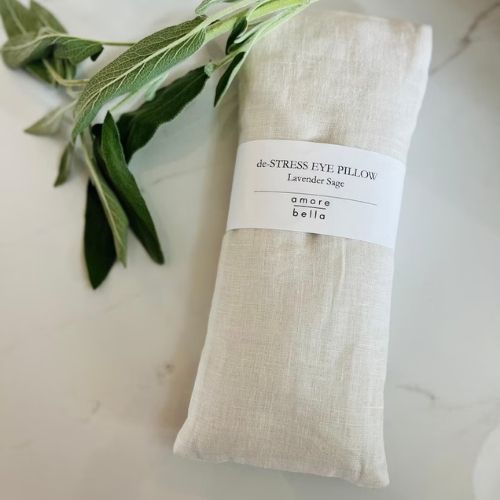 De-stress lavender sage weighted eye pillow by AmoreBellaCollective on Etsy