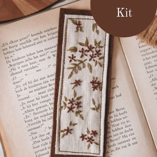 DIY Bookmark embroidery kit by threadingtheseasons on Etsy