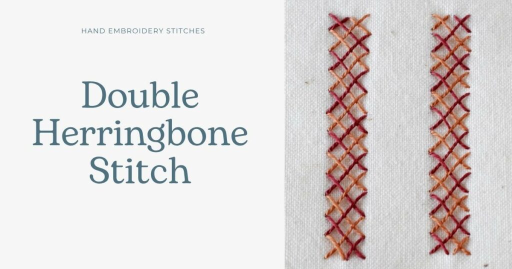 Double Herringbone Stitch embroidery tutorial cover image
