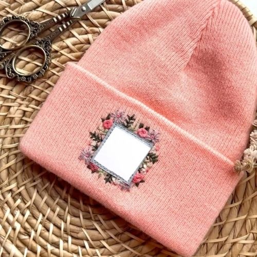 Floral Embroidered Beanie PDF Pattern by StitchinWithSamantha on Etsy