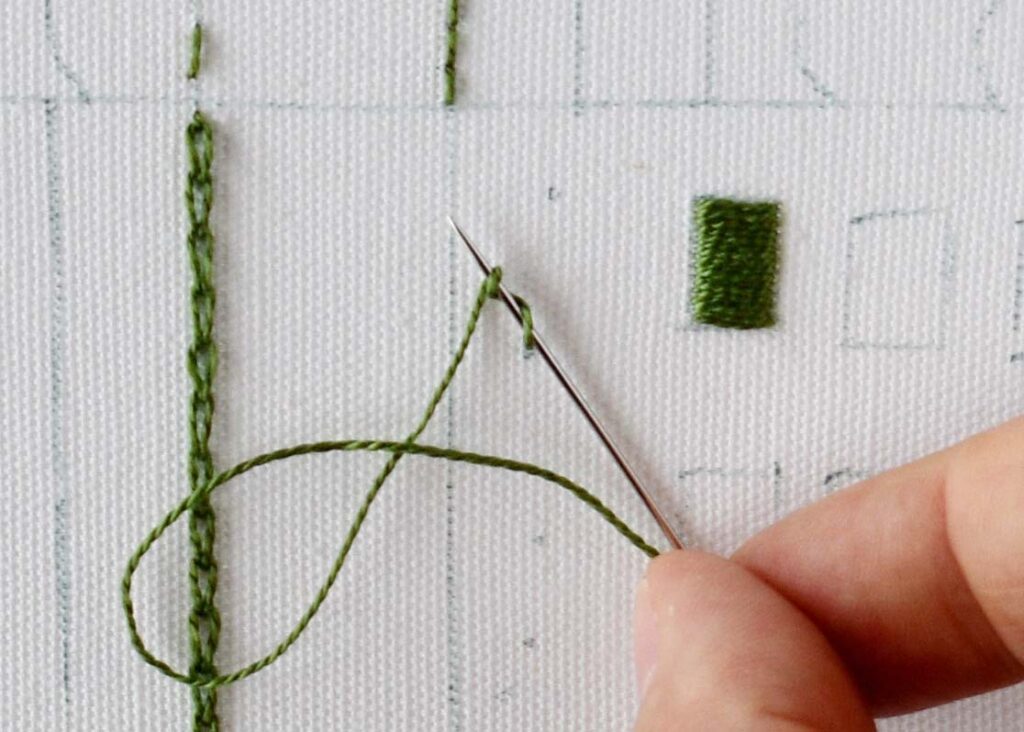 French knot hand embroidery tutorial step 2 image