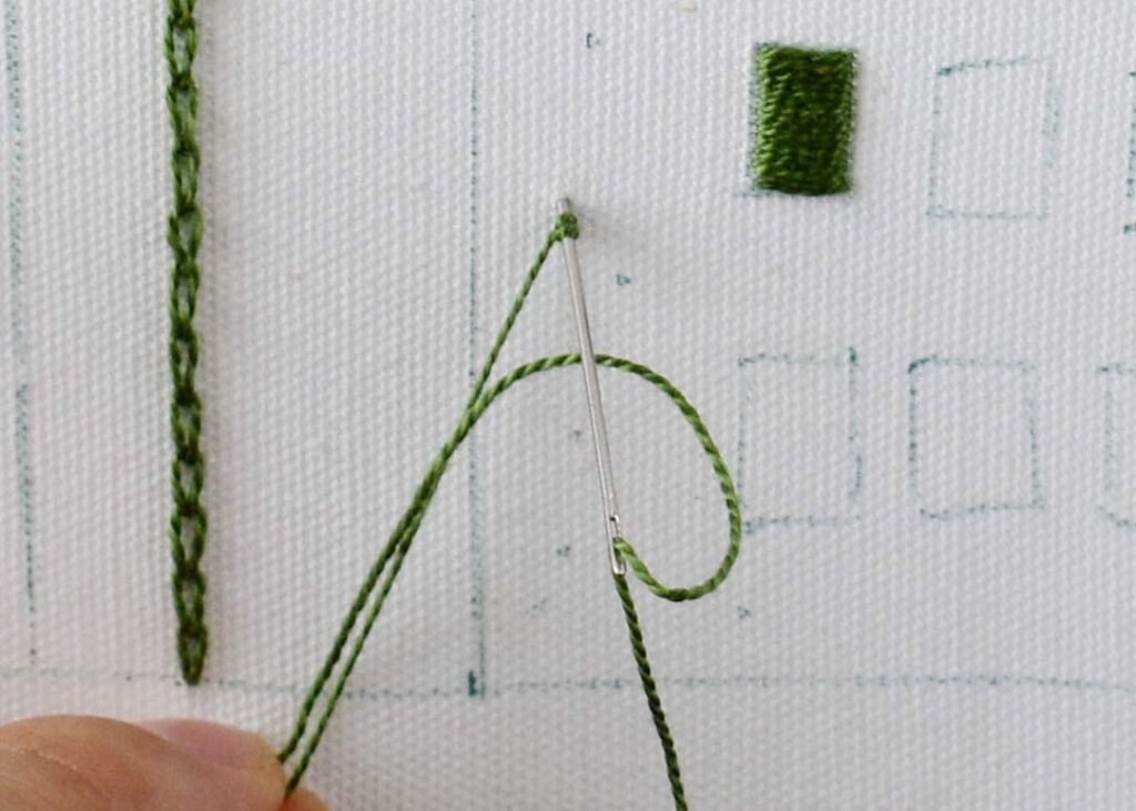 French knot step 3 image