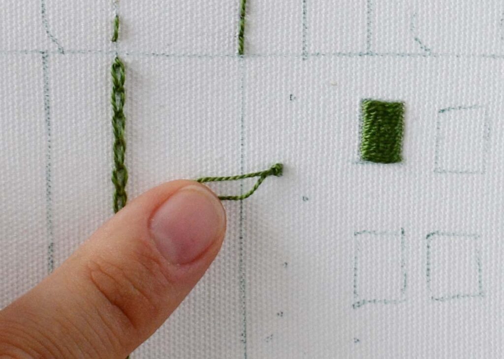 French knot hand embroidery tutorial step 4 image