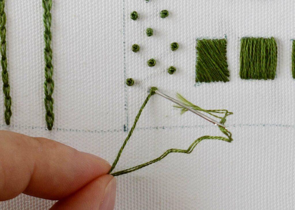 French knot step 5
