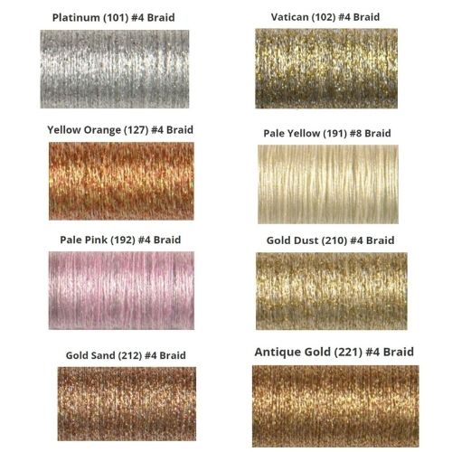 Kreinik Very Fine Metallic Braid on Etsy image